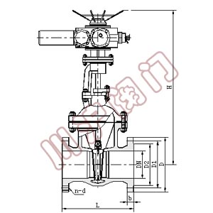 電動閘閥結構圖