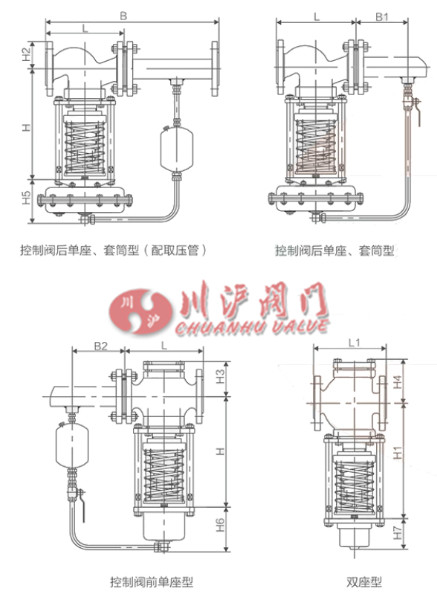 自力式氧氣調節閥結構圖