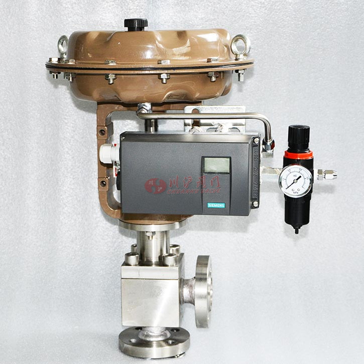 氣動角式調節閥圖片