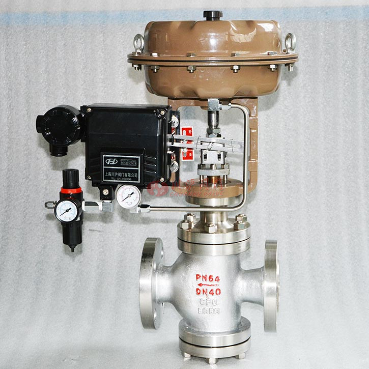 氣動雙座調節閥圖片